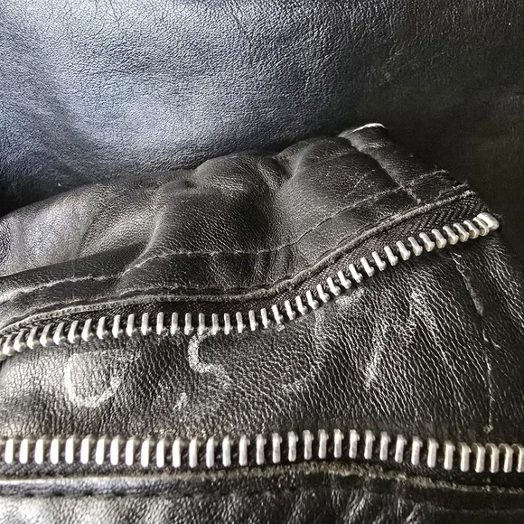 Vintage Golden Boy Leather Jacket 80s-90s Punk Mens - Picture 15 of 16